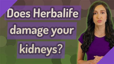 herbalife kidney and liver damage.